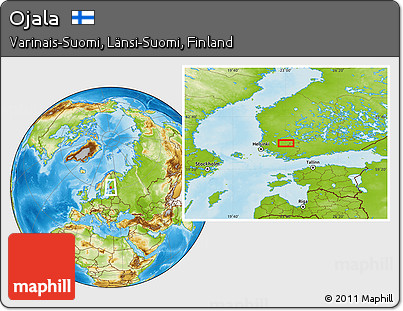 Physical Location Map of Ojala