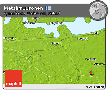 Physical 3D Map of Metsämuuronen
