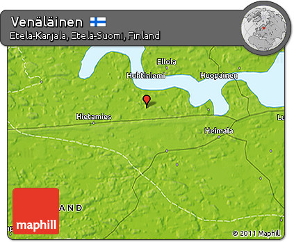 Physical 3D Map of Venäläinen
