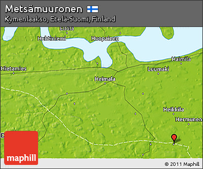 Physical 3D Map of Metsämuuronen
