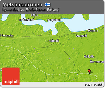 Physical 3D Map of Metsämuuronen