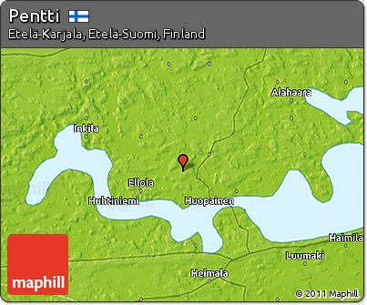 Physical 3D Map of Pentti