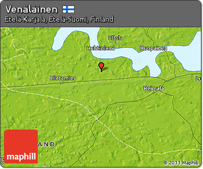 Physical 3D Map of Venäläinen