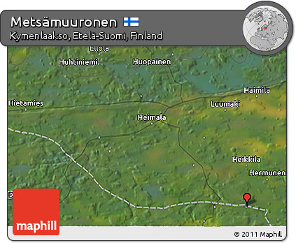 Satellite 3D Map of Metsämuuronen