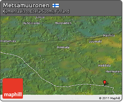 Satellite 3D Map of Metsämuuronen