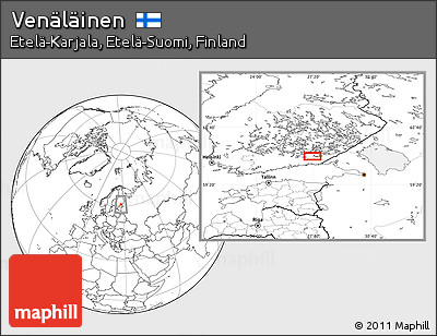 Blank Location Map of Venäläinen