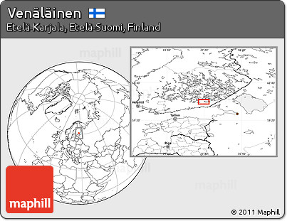 Blank Location Map of Venäläinen