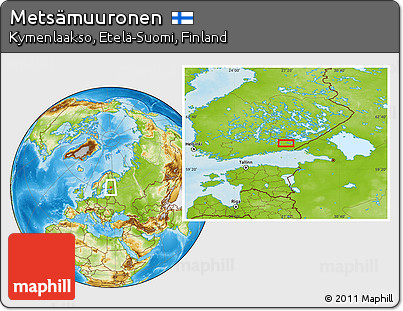 Physical Location Map of Metsämuuronen