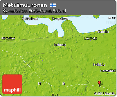 Physical Map of Metsämuuronen