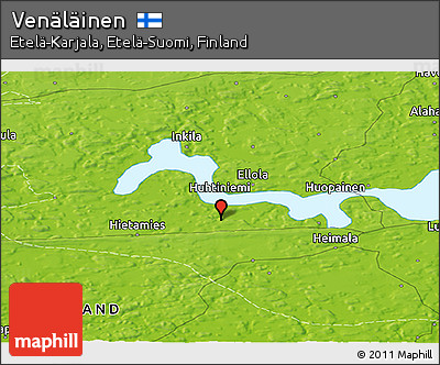 Physical Panoramic Map of Venäläinen