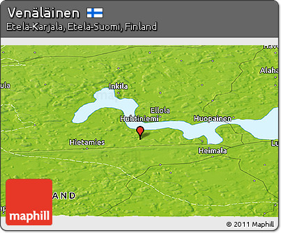 Physical Panoramic Map of Venäläinen