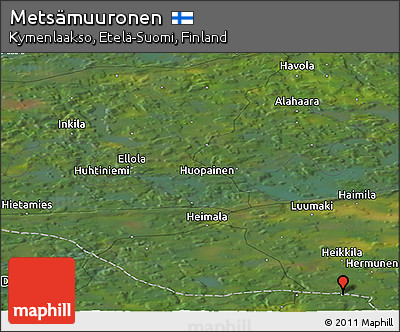 Satellite Panoramic Map of Metsämuuronen