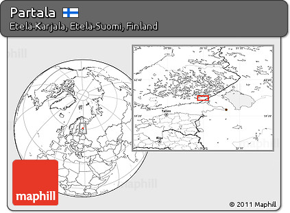 Blank Location Map of Partala