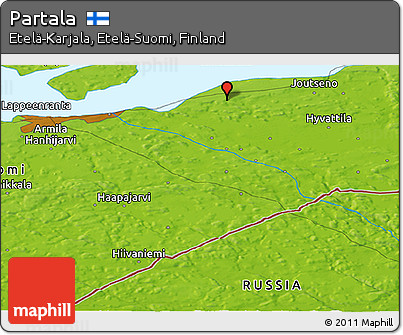 Physical Panoramic Map of Partala