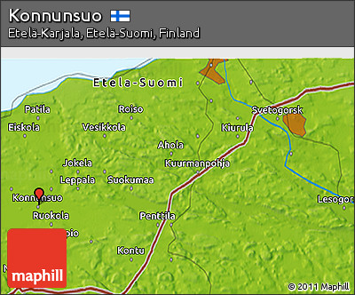Physical 3D Map of Konnunsuo