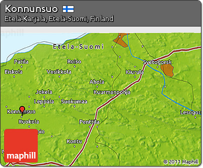 Physical 3D Map of Konnunsuo