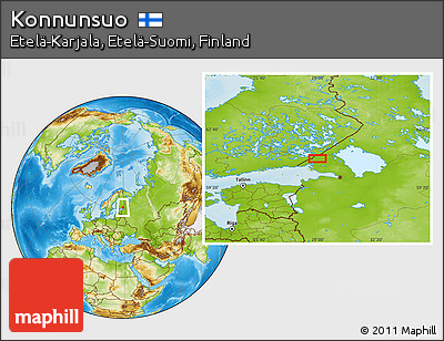 Physical Location Map of Konnunsuo