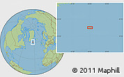 Savanna Style Location Map of the area around 60° 58' 34" N, 33° 55' 29" W
