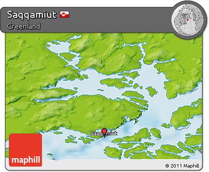 Physical 3D Map of Saqqamiut