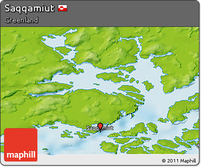 Physical 3D Map of Saqqamiut