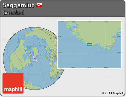 Savanna Style Location Map of Saqqamiut