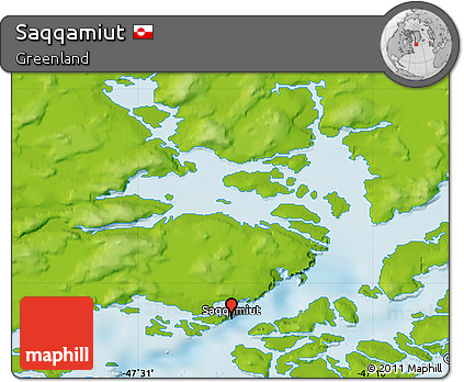 Physical Map of Saqqamiut
