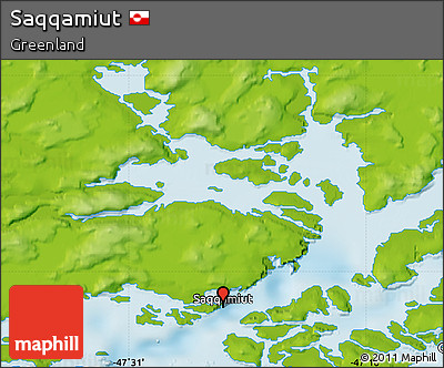 Physical Map of Saqqamiut