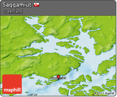 Physical Map of Saqqamiut