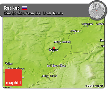 Physical 3D Map of Raskat