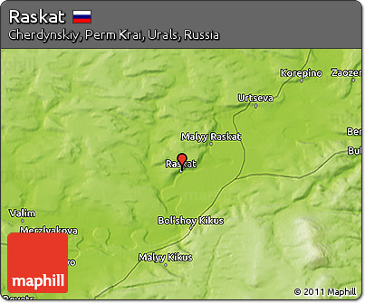 Physical 3D Map of Raskat
