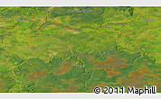 Satellite 3D Map of the area around 60° 58' 34" N, 73° 10' 30" E