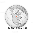 Outline Map of the Area around 60° 58' 34" N, 95° 7' 30" W, rectangular outline