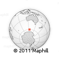 Outline Map of the Area around 60° 2' 45" S, 124° 10' 30" E, rectangular outline