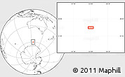 Blank Location Map of the area around 60° 2' 45" S, 125° 1' 30" E