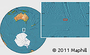 Satellite Location Map of the area around 60° 2' 45" S, 140° 19' 29" E