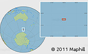 Savanna Style Location Map of the area around 60° 2' 45" S, 140° 19' 29" E