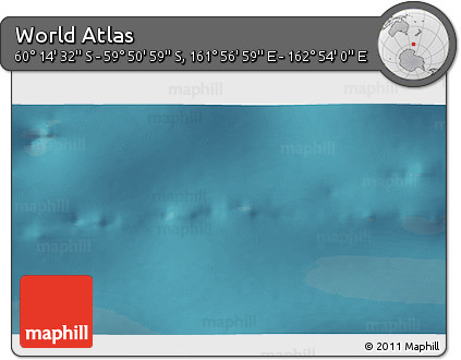 Satellite 3D Map of the Area around 60° 2' 45" S, 162° 25' 30" E
