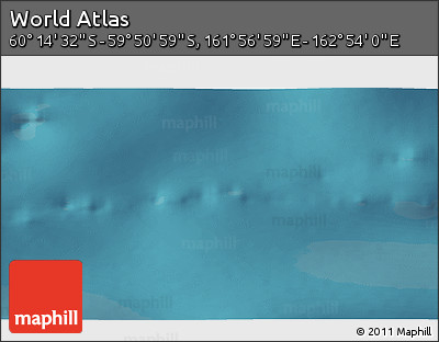 Satellite 3D Map of the Area around 60° 2' 45" S, 162° 25' 30" E