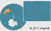 Satellite Location Map of the area around 60° 2' 45" S, 167° 31' 30" E