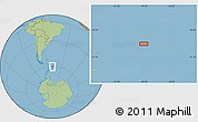 Savanna Style Location Map of the area around 60° 2' 45" S, 49° 13' 30" W