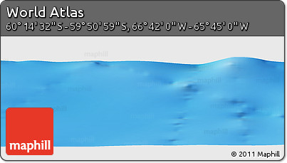 Physical Panoramic Map of the Area around 60° 2' 45" S, 66° 13' 29" W