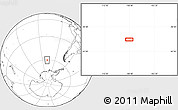 Blank Location Map of the area around 60° 23' 46" S, 108° 43' 29" W