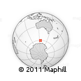 Outline Map of the Area around 60° 23' 46" S, 124° 10' 30" E, rectangular outline