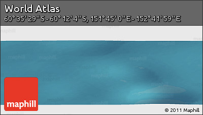 Satellite Panoramic Map of the Area around 60° 23' 46" S, 152° 13' 29" E