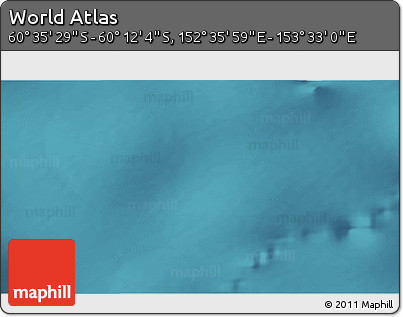 Satellite 3D Map of the Area around 60° 23' 46" S, 153° 4' 29" E