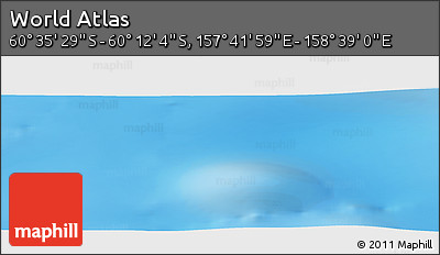 Physical Panoramic Map of the Area around 60° 23' 46" S, 158° 10' 30" E