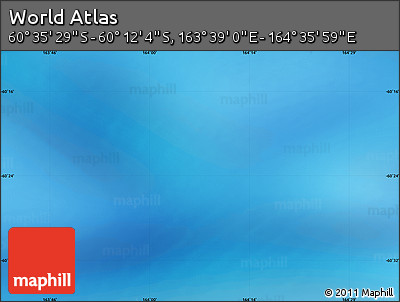 Physical Map of the Area around 60° 23' 46" S, 164° 7' 30" E