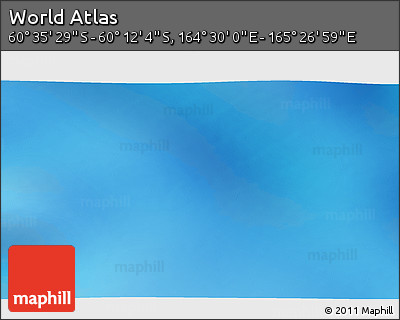 Physical 3D Map of the Area around 60° 23' 46" S, 164° 58' 29" E