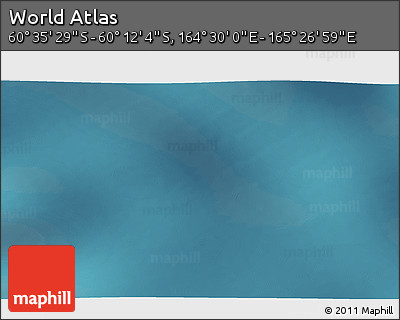 Satellite 3D Map of the Area around 60° 23' 46" S, 164° 58' 29" E