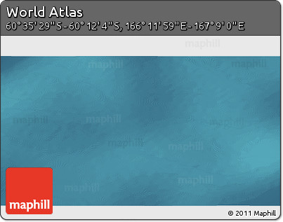 Satellite 3D Map of the Area around 60° 23' 46" S, 166° 40' 30" E